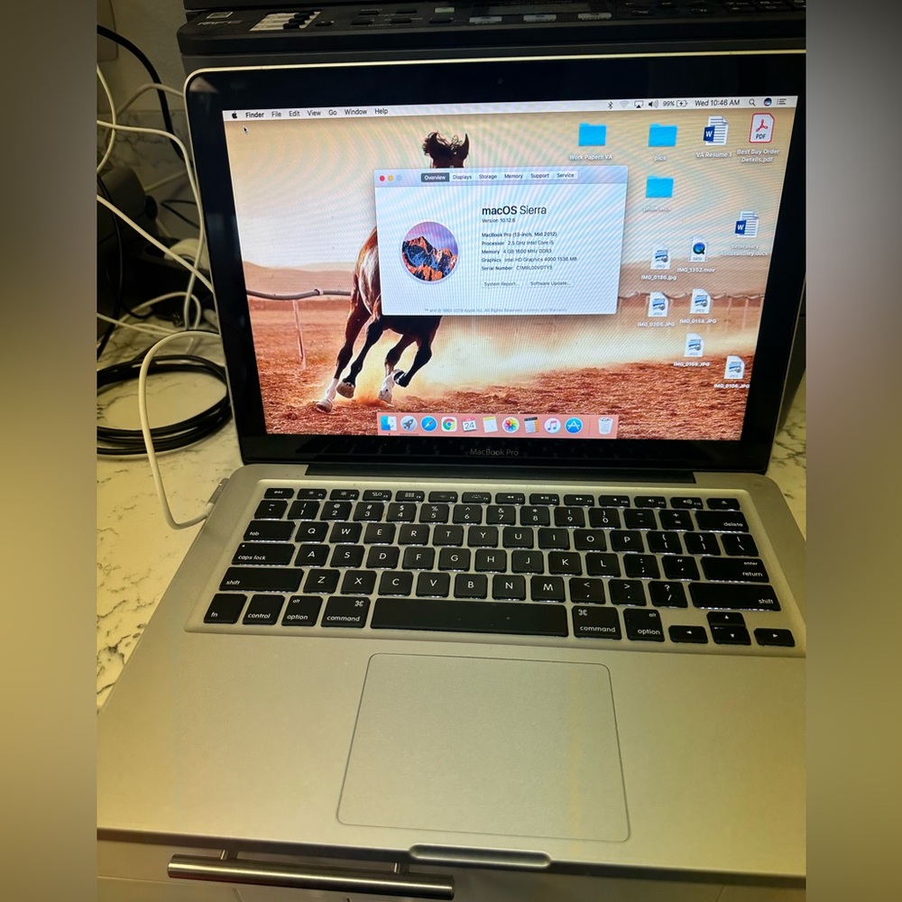 Mac book pro Light used been in my closet